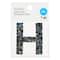 12 Pack: Black AB Letter Bling Sticker by Recollections®